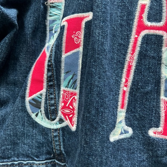 Gap logo cropped jean jacket - Picture 3 of 5